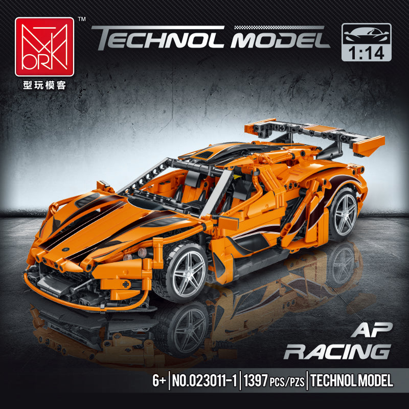 Mork 023011-1 Technik Rennwagen Apollo Modell 1:14 Baustein 1397 Teile