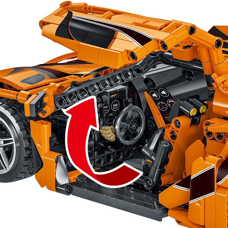 Mork 023011-1 Technik Rennwagen Apollo Modell 1:14 Baustein 1397 Teile